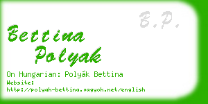bettina polyak business card
